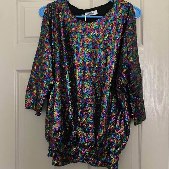 NWT women’s sequin top size Small - Picture 1 of 4